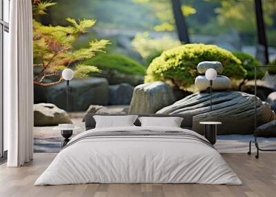 harmony rock zen background Wall mural