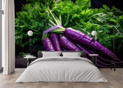 hue purple carrot Wall mural