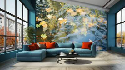 nature ecology leaves background Wall mural