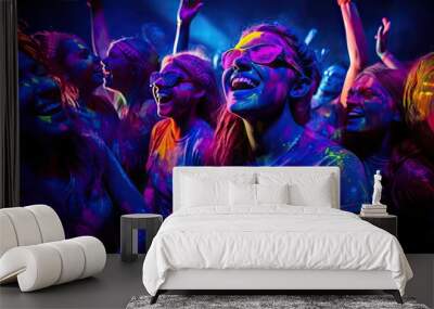 neon ultraviolet lights Wall mural