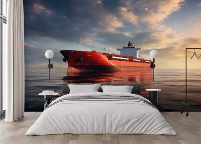 ocean china oil tanker Wall mural