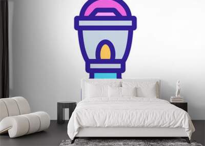 portable lamp with stand icon vector. portable lamp with stand sign. color symbol illustration Wall mural