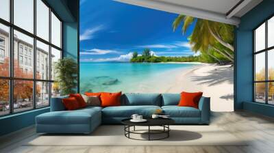 s blue and green design Wall mural