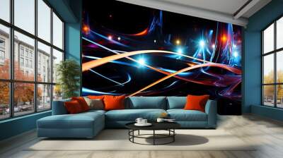 shapes holiday lights abstract Wall mural