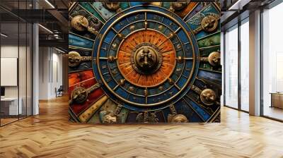 signs astrology wheel Wall mural