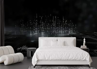 simple gray technology background Wall mural