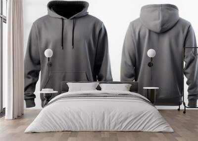 soft dark gray hoodie Wall mural