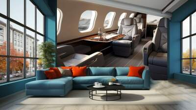 sophistication business jet interior Wall mural