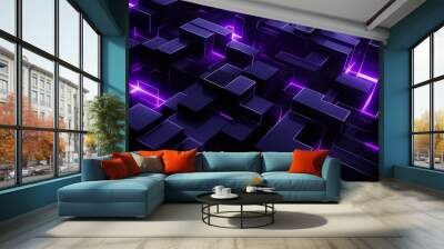 twist purple abstract background Wall mural