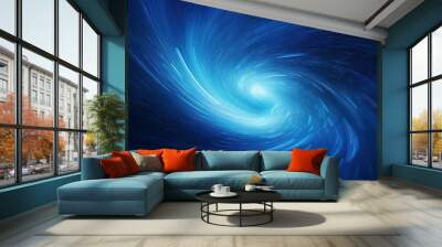 vortex blue futuristic background Wall mural