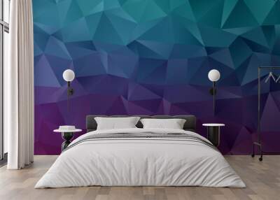 Abstract geometric polygon background wallpaper. Header cover with triangle shape low polly Wall mural