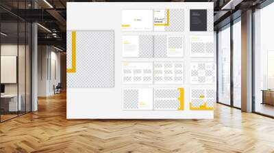 16 pages yellow Landscape product catalog brochure design  Wall mural