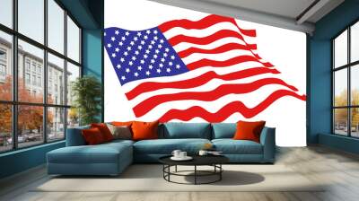 American flag vector design Wall mural