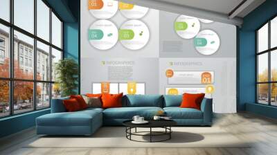 Business Infographics Design template
 Wall mural