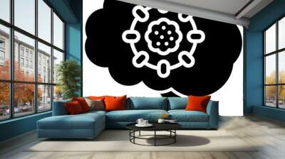 Brain Tumor Icon Wall mural