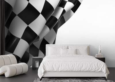 Checkered flag, race flag background Wall mural