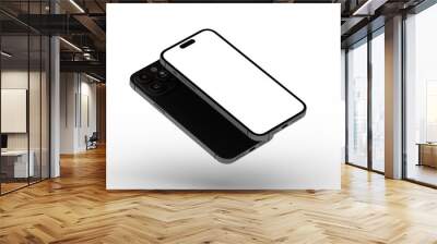 Mockup - realistic smartphone template mockup for user experience presentation Wall mural