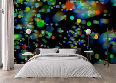 Abstract Colorful Bokeh Lights Wall mural