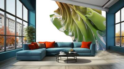 Abstract fluid gradient shape flowing Wall mural