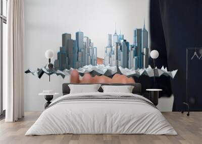 city3d Wall mural