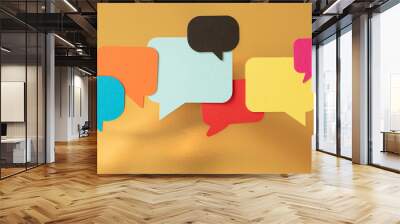 communication speak bubble digital concept Wall mural