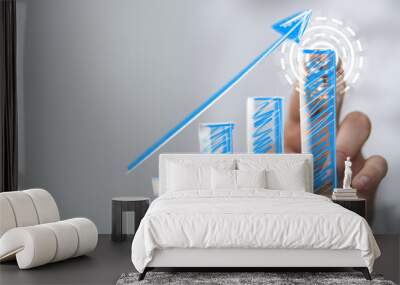 diagram graph Wall mural