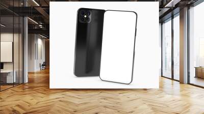 digital smartphone device mobile phone 3d isolated Wall mural