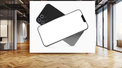 digital smartphone device mobile phone 3d isolated Wall mural