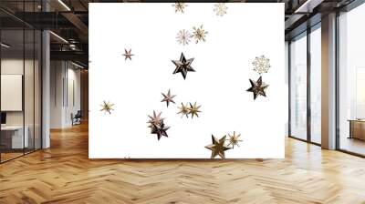 Festive christmas card. Isolated illustration white background. Wall mural