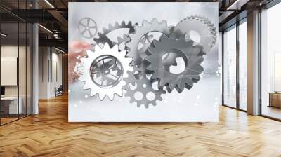 gear modern 3d Wall mural