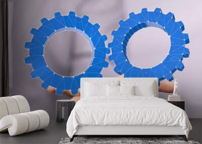 gear Technology setting concept background. Wall mural