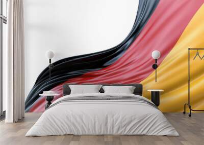 Germany flag of silk with copyspace for your text Wall mural