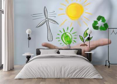 green power Wall mural