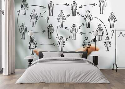 group Wall mural