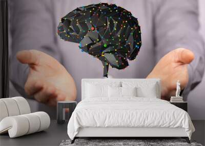 idea brain network neurogen digital iq Wall mural