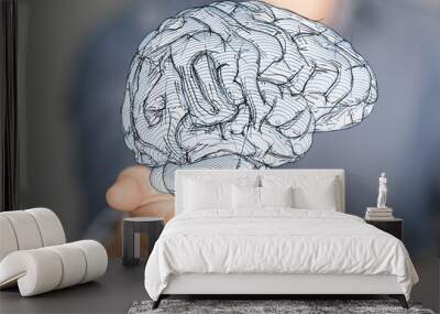 idea brain Wall mural