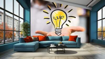 idea lamp Wall mural