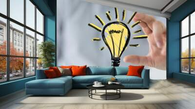 idea lampe Wall mural