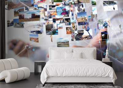 Internet broadband and multimedia streaming entertainment Wall mural