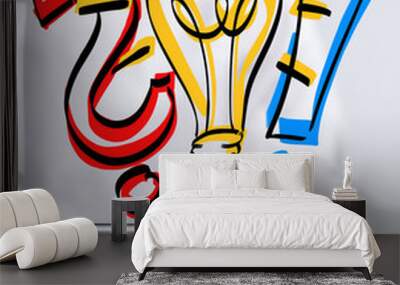 lamp Wall mural