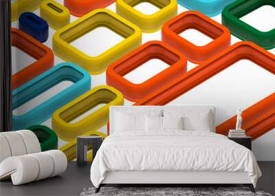 Low poly triangle posters, modern concept Wall mural