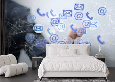 mail communication support contact concept service Wall mural