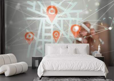 map gps Wall mural