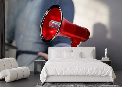 megaphone Wall mural