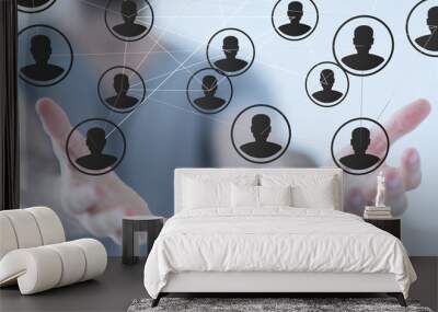 net Wall mural