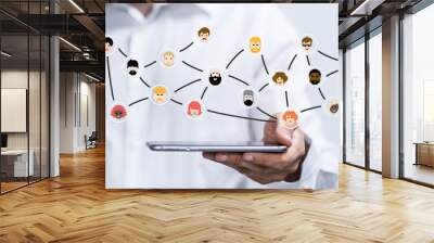 network people Wall mural