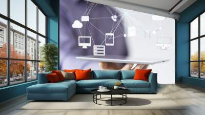 network Wall mural