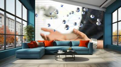 network Wall mural