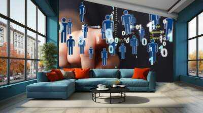 network Wall mural