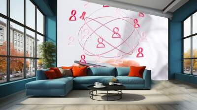 networking Wall mural